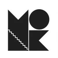 Design grafico con le lettere 'M', 'O', 'K' e 'N' in stile minimalista