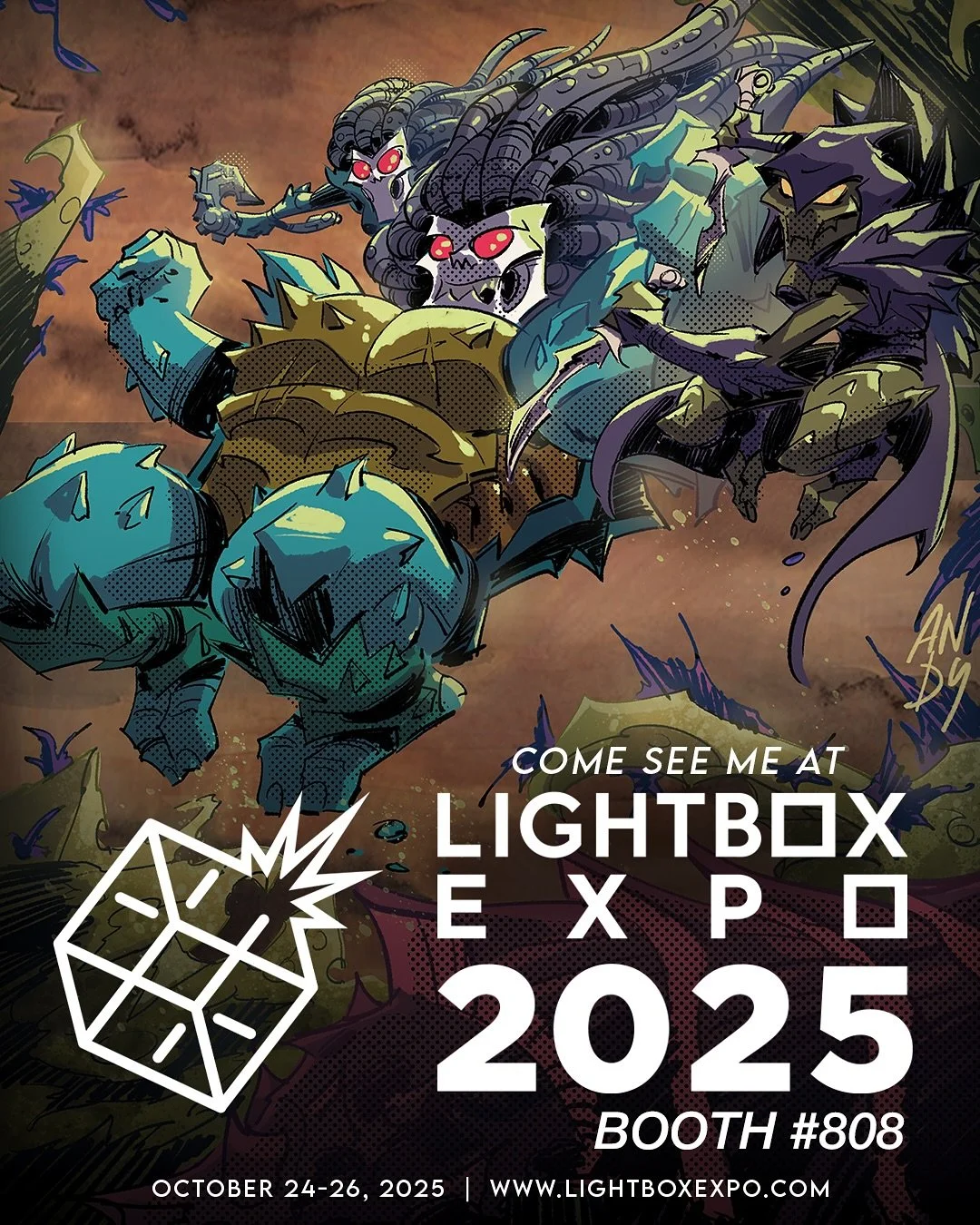 See you today at Booth 808 at @lightboxexpo! Come for the Rise turtles, stay for our new project: Lost Company!

#lightboxexpo #convention #dnd #dungeonsanddragons #rottmnt #tabletop #minis #riseoftheteenagemutantninjaturtles #dndminatures #minatures