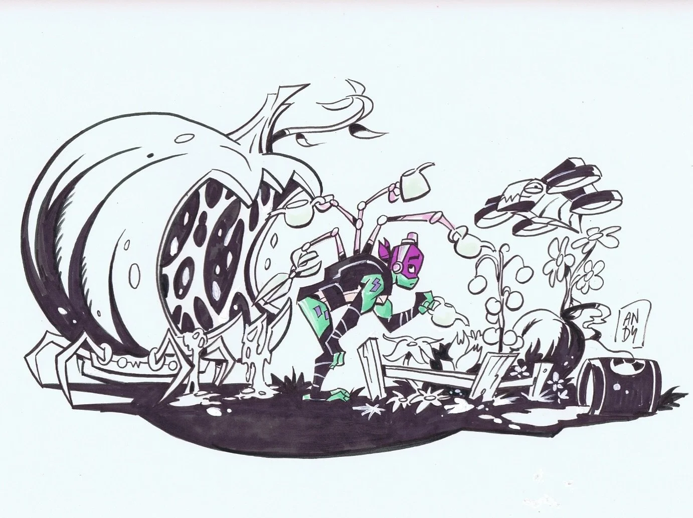 At least it&rsquo;s not beach balls.

#rottmnt #riseoftheteenagemutantninjaturtles #riseofthetmnt #saverottmnt  #April #risedonnie #mikey #leonardo #leo #caseyjones #conceptart #tmnt #CJ #apriloneil #sketch #karaihamato #hamatoyoshi #raphael #raph