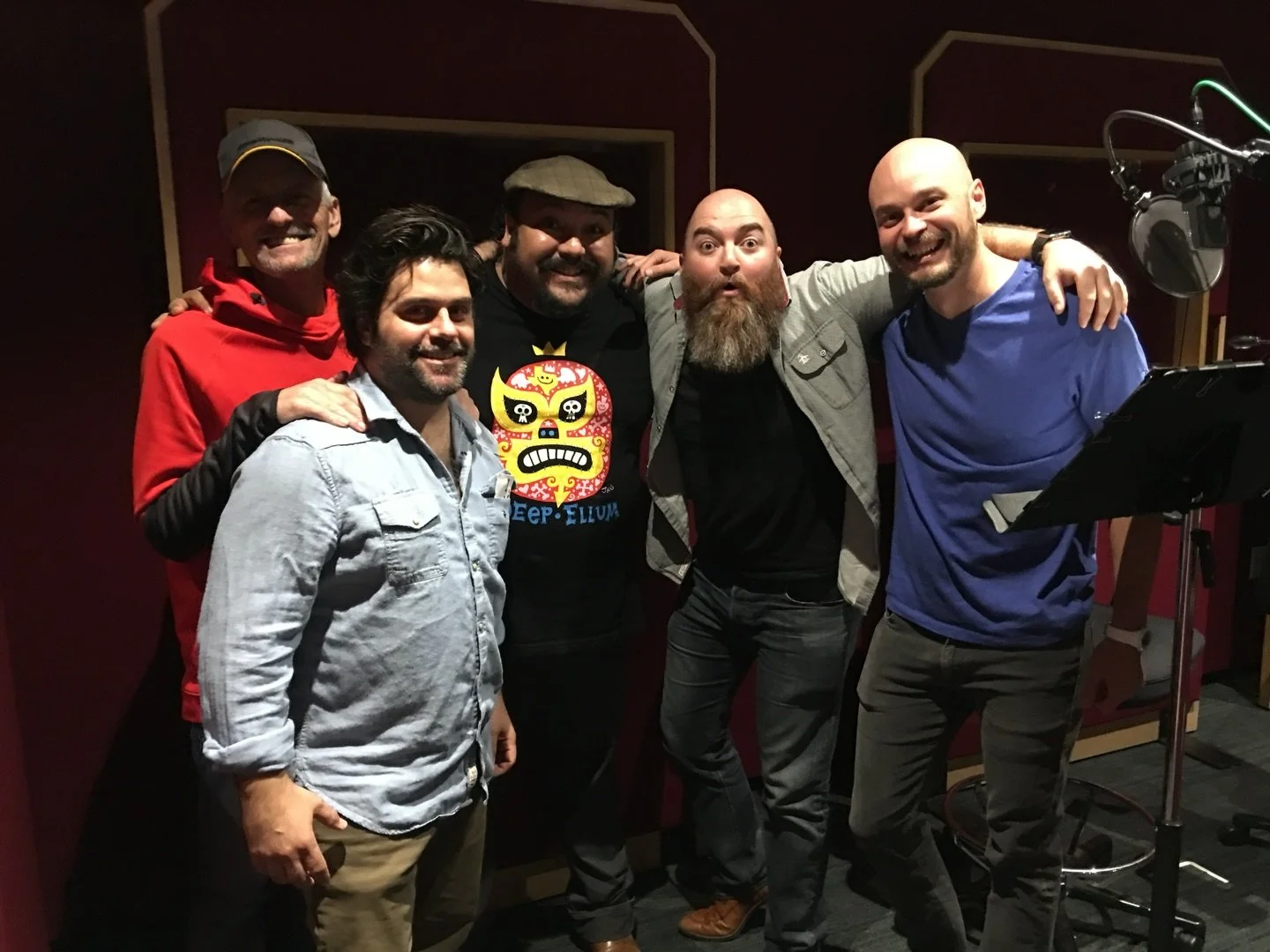 I think watching all these posts about the RISE ART BOOK in my feed has got me nostalgic for some of our time on RISE with BTS pics of people who are named but not pictured&hellip;here are VO director @rob_paulsen @mexopolis (aka GHOSTBEAR!!) @ant_wa