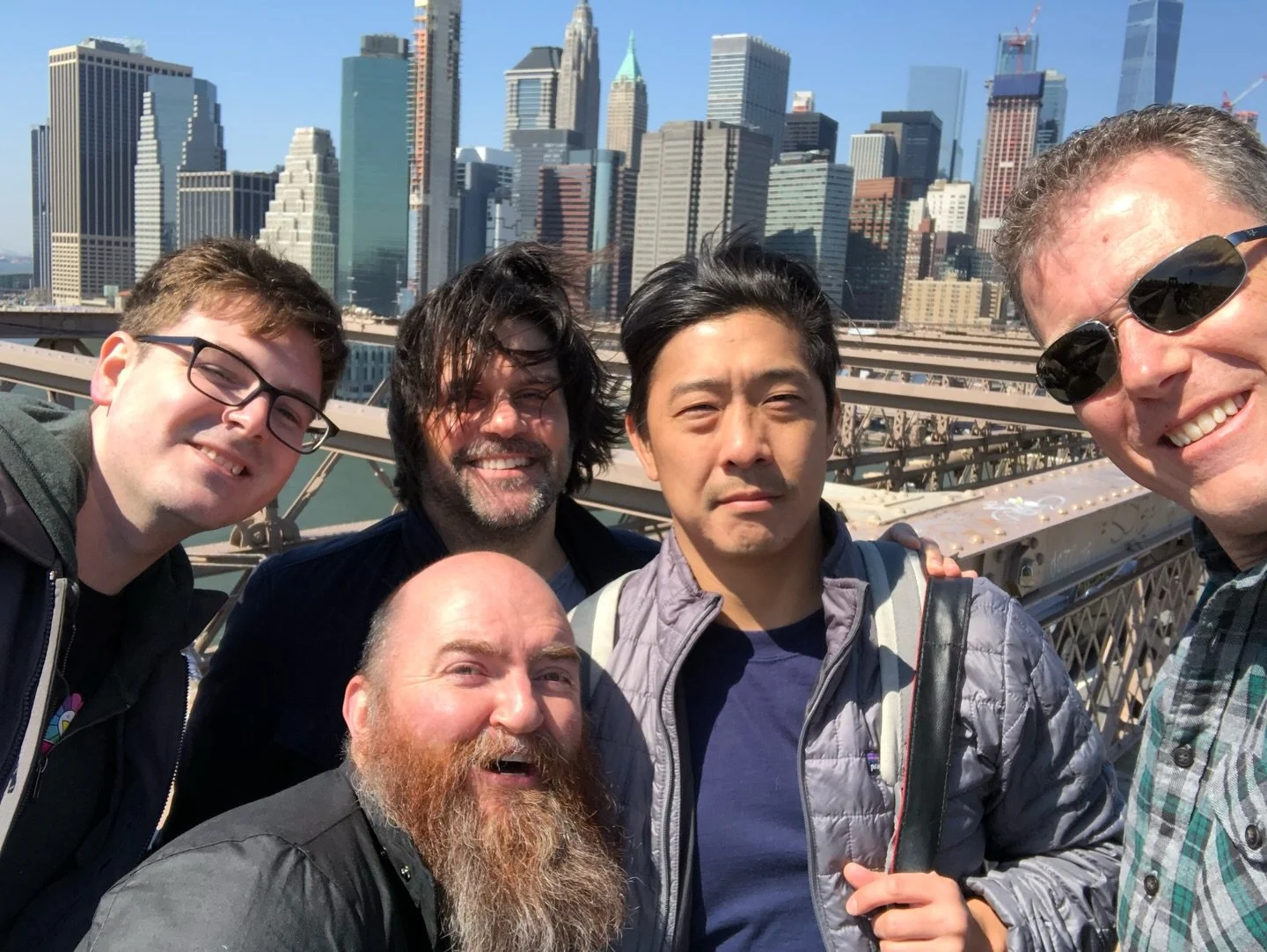 As #theartofriseofthetmnt comes out tomorrow from @thecolinstein and @idwpublishing , here are more brilliant behind-the-scenes people to put faces to their commentary. I miss the trips to nyc and being surrounded by their talent&mdash;

#rottmnt #ri