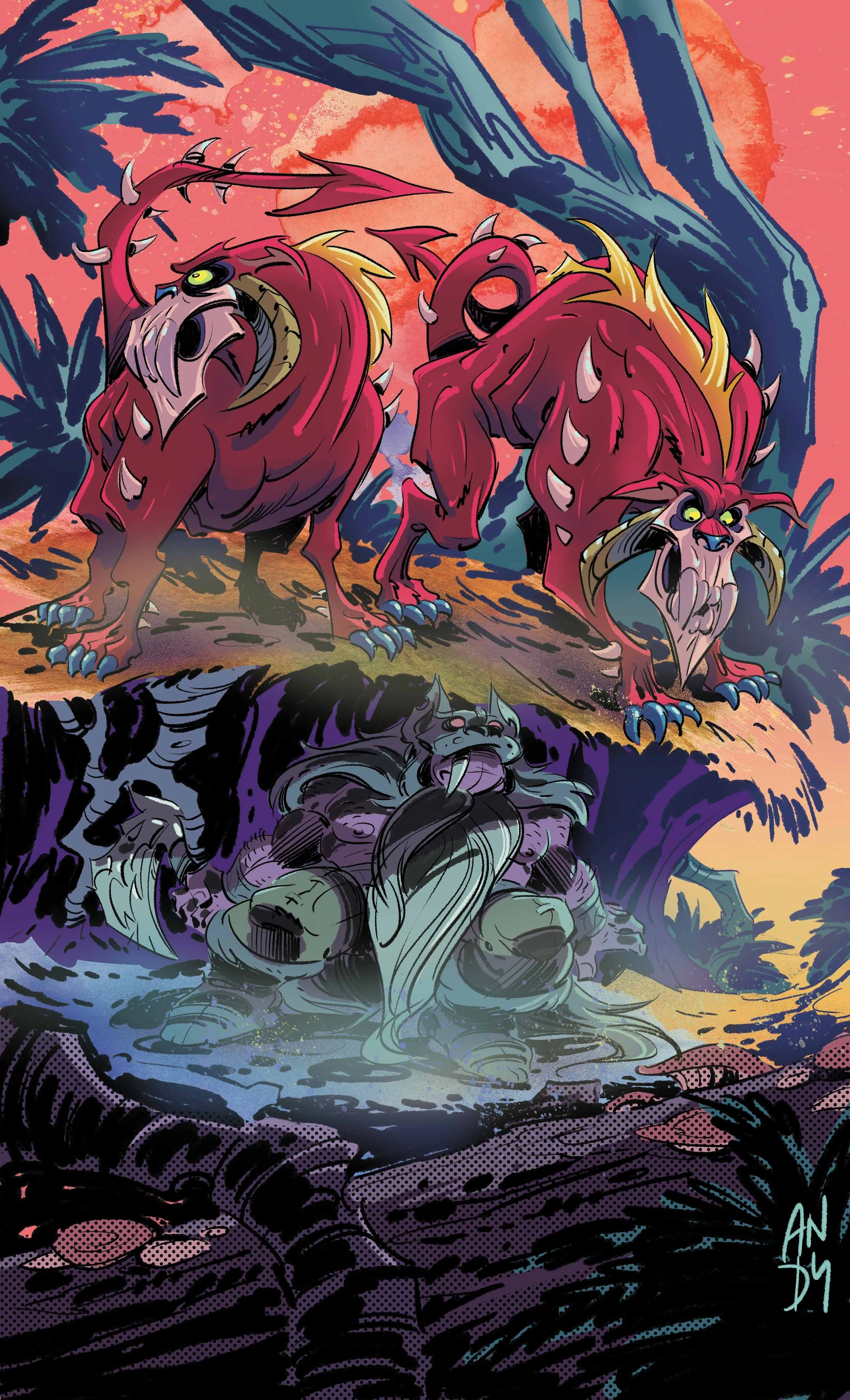 "Escaping the Hunting Hornmaws"