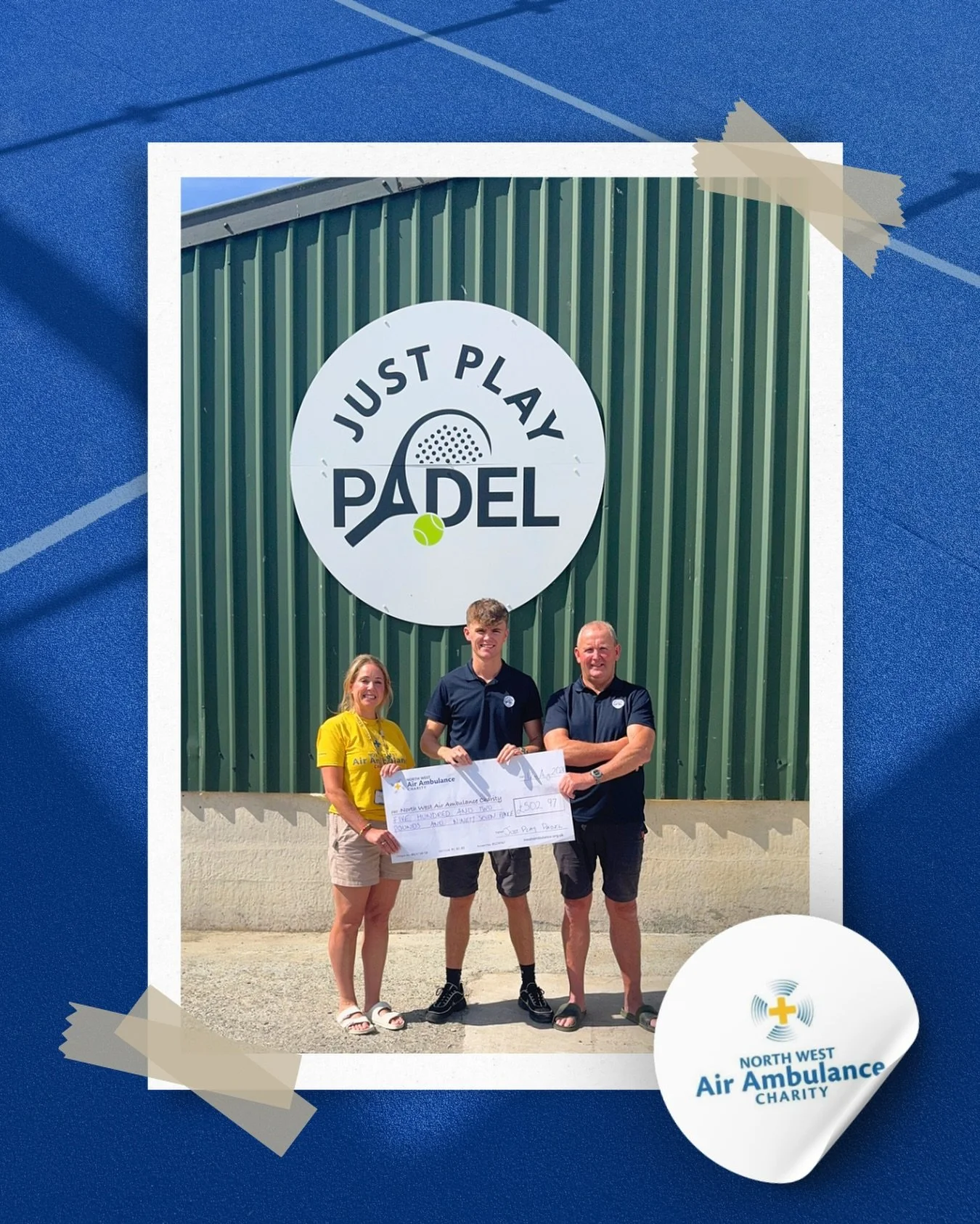 &pound;502.97 raised for North West Air Ambulance Charity! 🚁💙

We were delighted to hand over the money raised from our Open Day.

A huge thank you to everyone who came along, donated and helped us support such an important local charity.

#JustPla