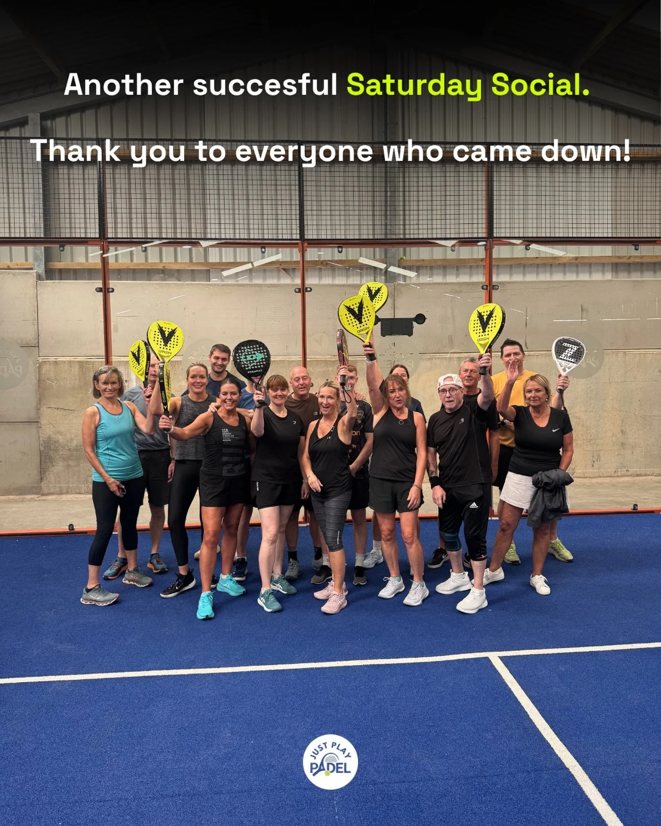 🎾 Another successful Social Saturday!

A huge thank you to everyone who came down this morning &mdash; great games, lots of fun, most importantly, lots of new people meeting and playing together. 🙌

This is exactly what our Social Saturdays are all