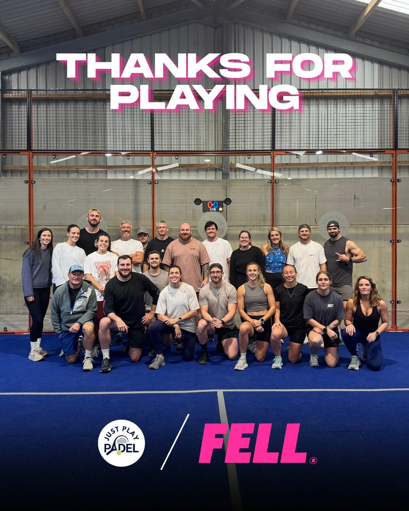 A great night with the Fell Training Collective crew 🙌

24 players, 3 hours of padel and plenty of competitive energy.

Thanks for coming down &mdash; we&rsquo;ll have to do it again soon 👀

@felltrainingcollective 🤝 @just.play.padel