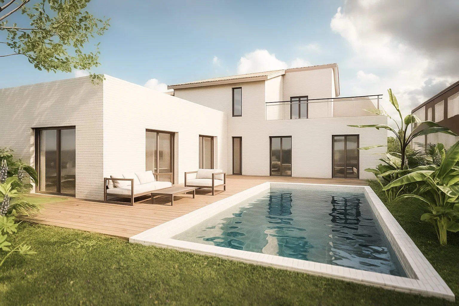 2024 - Construction d'une maison neuve à Blanquefort / Statut : chantier en cours