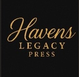 Havens Legacy Press logo in gold text on a black background