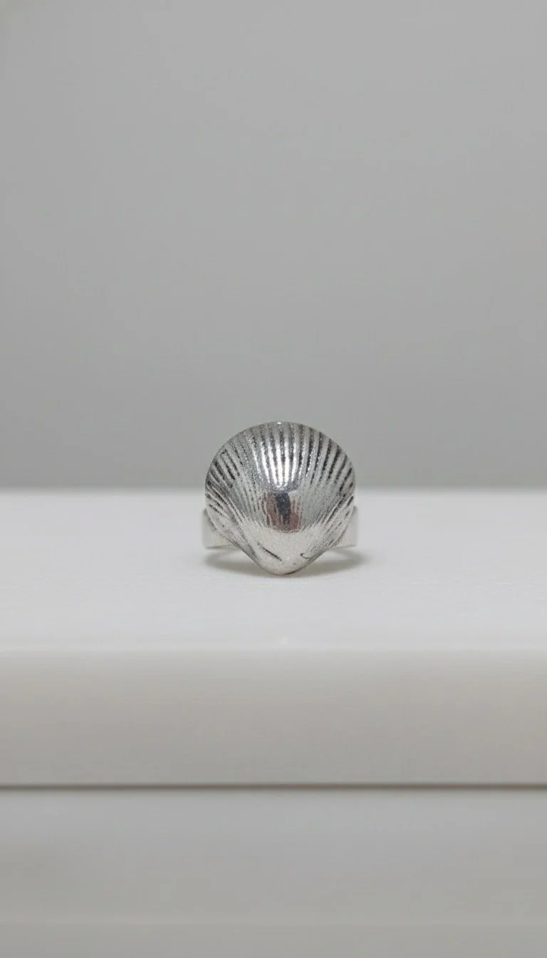 Coastline Ring — Fine Silver
