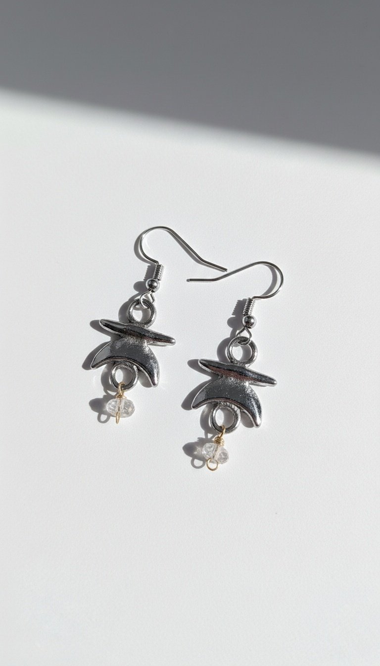 Starborn — Fine Silver Talisman Earring