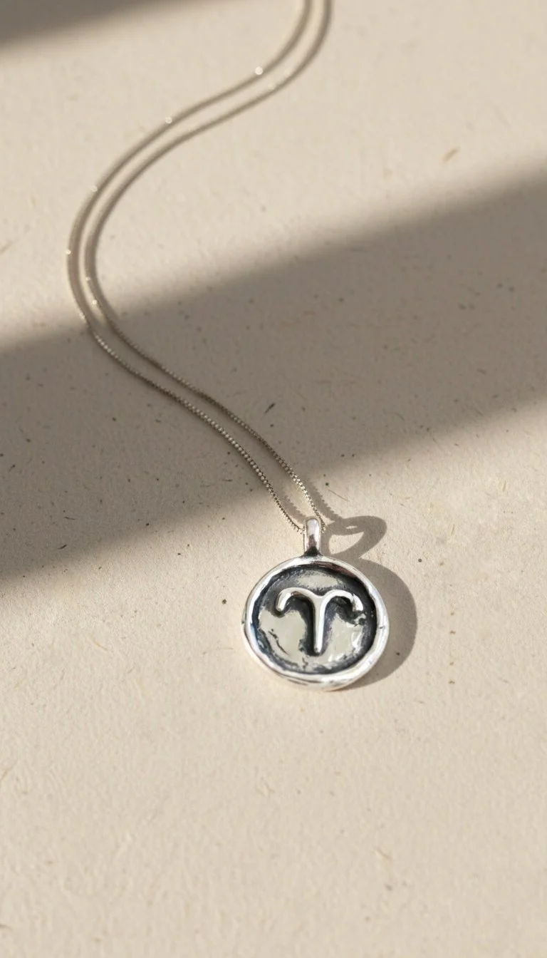ARIES — Fine Silver Zodiac Talisman
