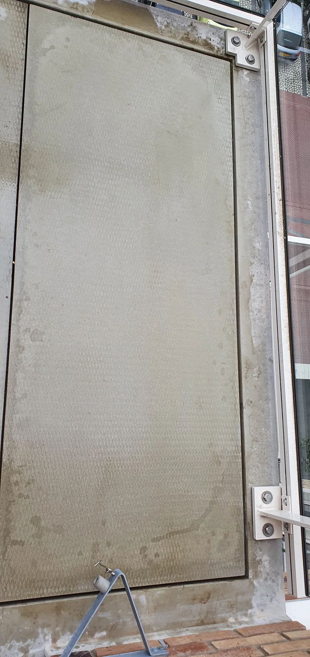 Betonoppervlak na reiniging