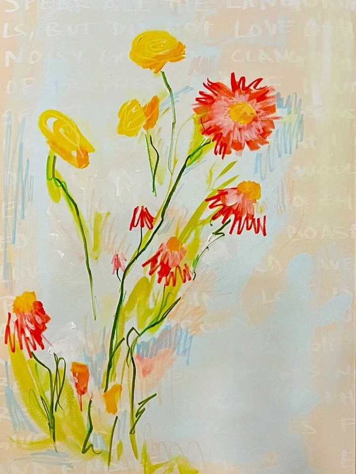 Moment of celebration 

#art #artist #mixedmedia #acrylic #acrylicpainting #painting #painter #abstract #meadow #abstractlandscape #flowers 
#floral