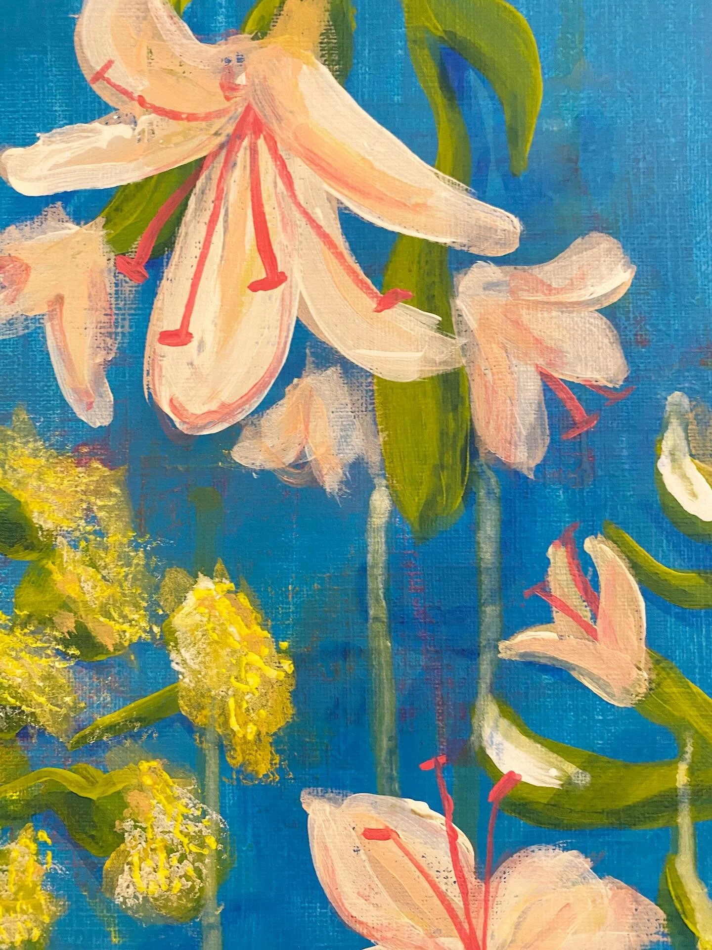 Pink Lillies

#art #artist #mixedmedia #acrylic #acrylicpainting #painting #painter #abstract #meadow #abstractlandscape #flowers 
#floral