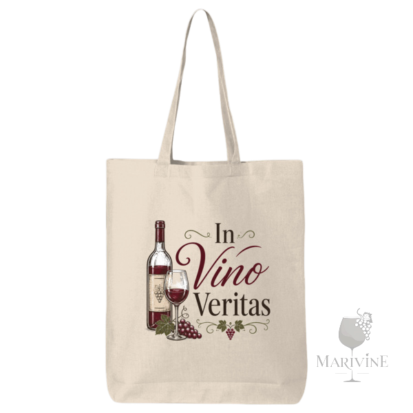 In Vino Veritas Organic Canvas Tote
