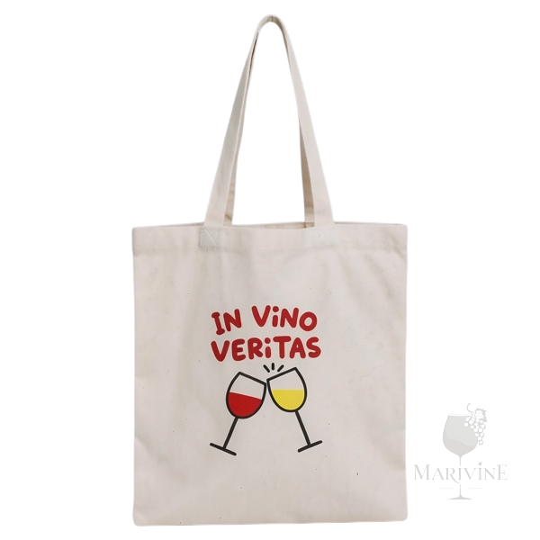 In Vino Veritas Organic Canvas Tote