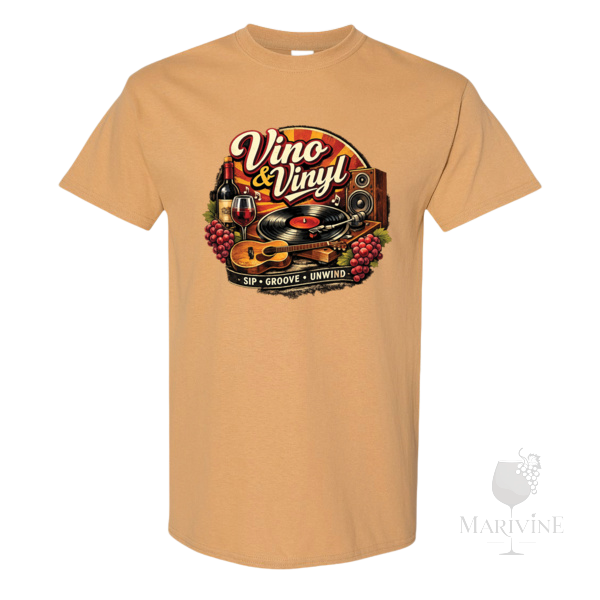 Retro Vino & Vinyl T-shirt