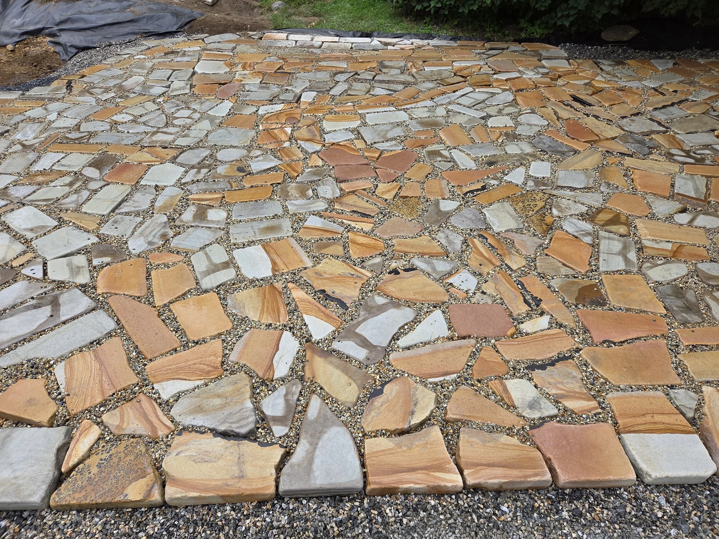 Stone patio, Newcastle, ME