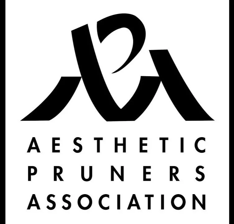 Logo of Aesthetic Pruners Association with stylized initials and organization name