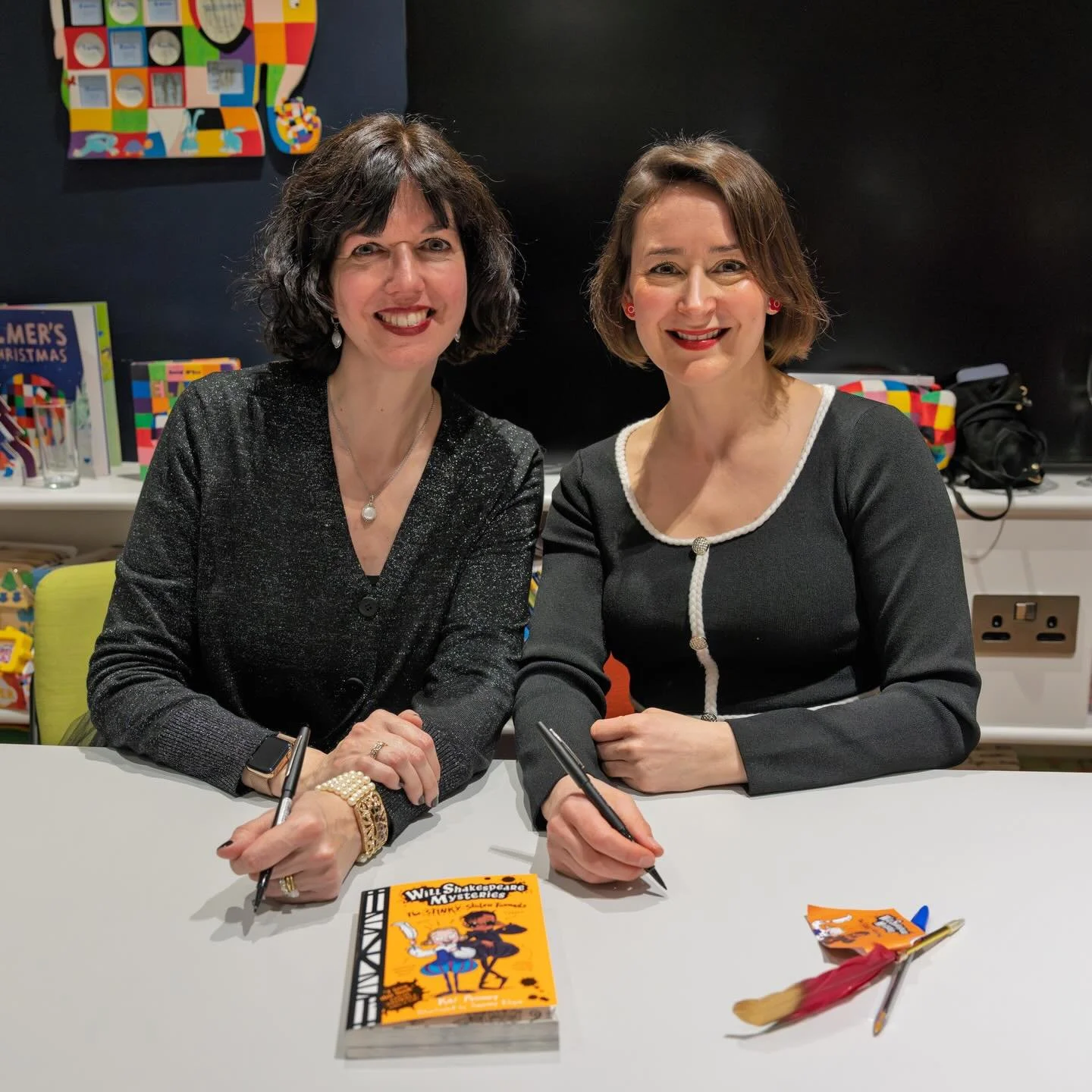 A huge thank you to everyone who came along yesterday to celebrate the publication of book 1 of The Will Shakespeare Mysteries: The Stinky Stolen Toenails, written by me and illustrated by the talented Sammy Elgie! We had such a brilliant evening! Ma