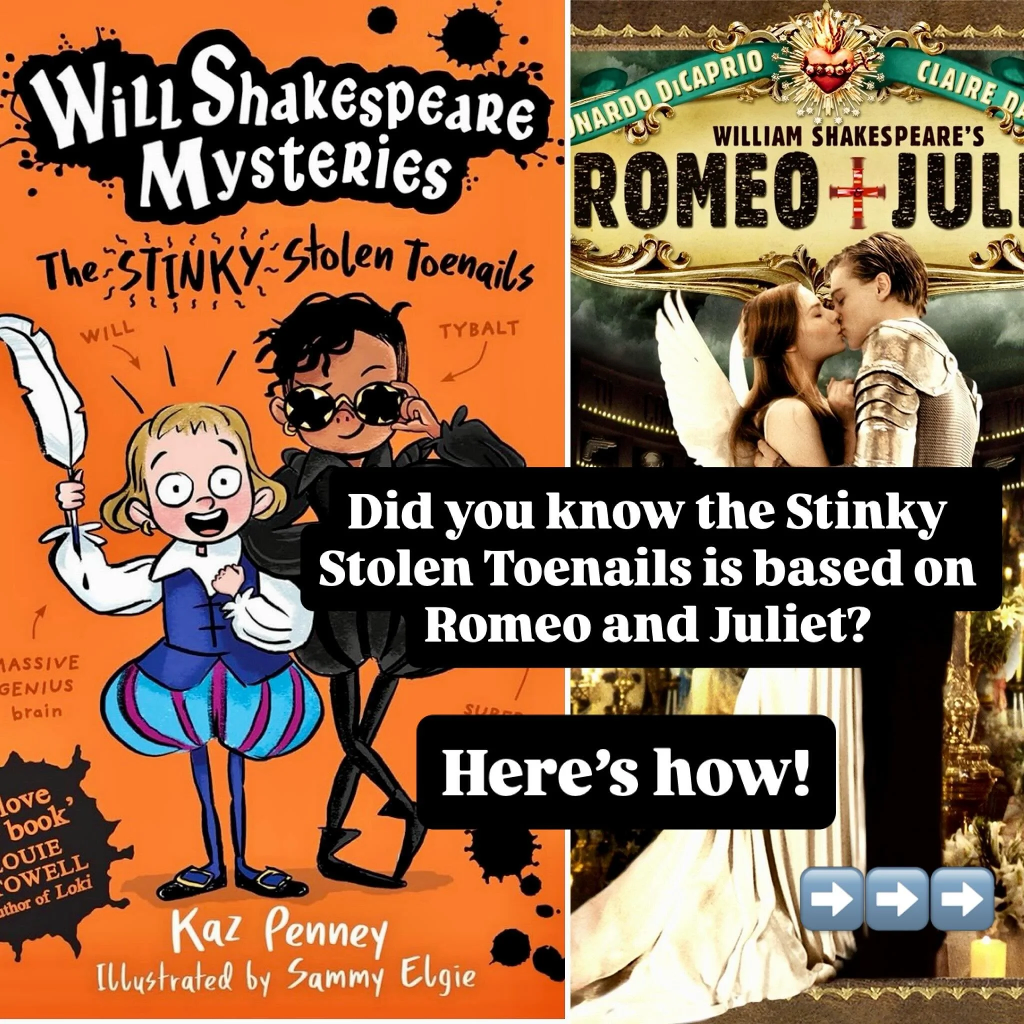 Each of the Will Shakespeare Mysteries is based around one of Shakespeare&rsquo;s plays - the first book was inspired by Romeo &amp; Juliet. Of course, this is a super hilarious book for children, so no one dies and there is a lot more more poo and t