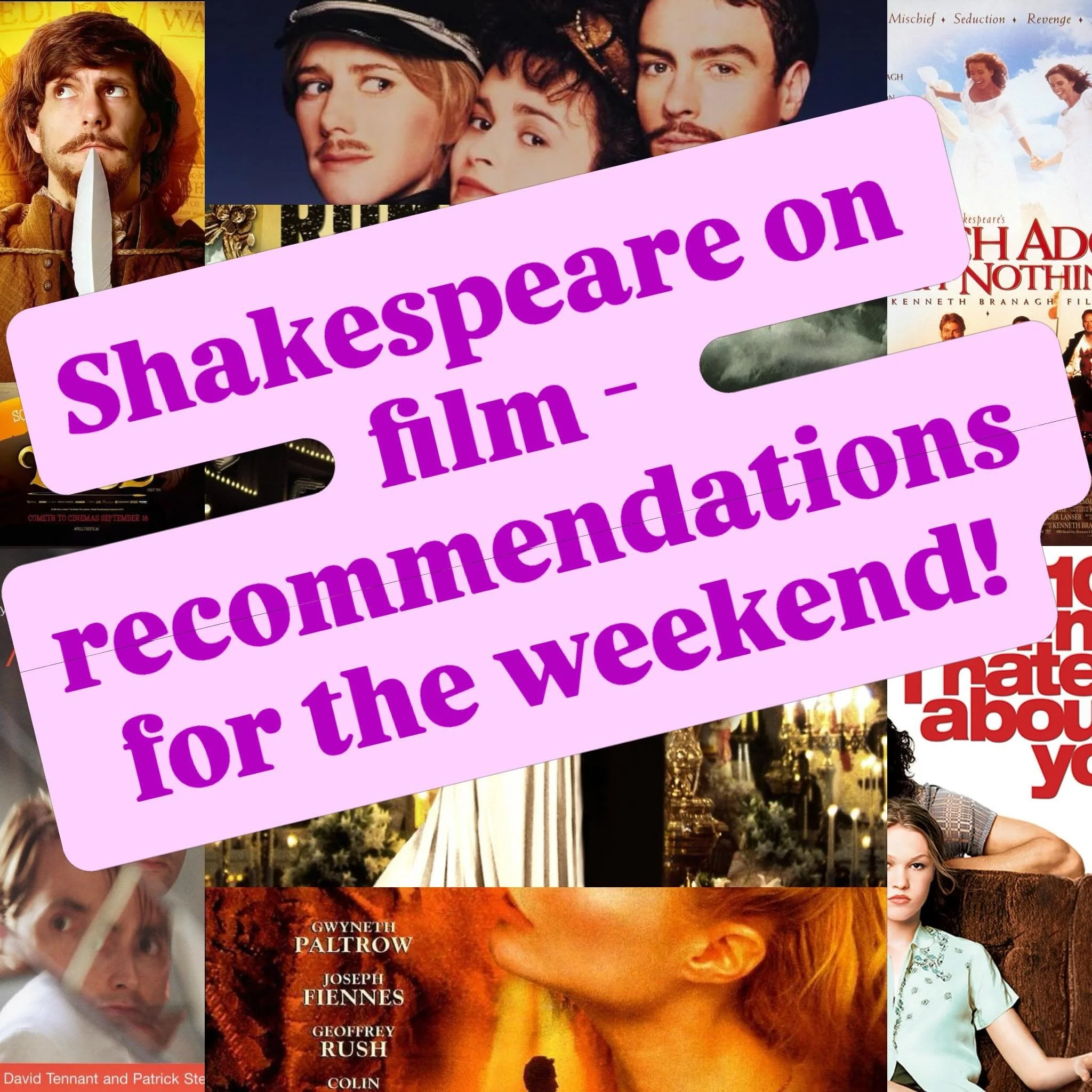 In case you&rsquo;re in the mood for watching something based on Shakespeare, or about him! Particularly recommend Bill if you&rsquo;re after a family friendly film. 

#shakespeare #shakespeareforkids #shakespeareonfilm #willshakespearemysteries