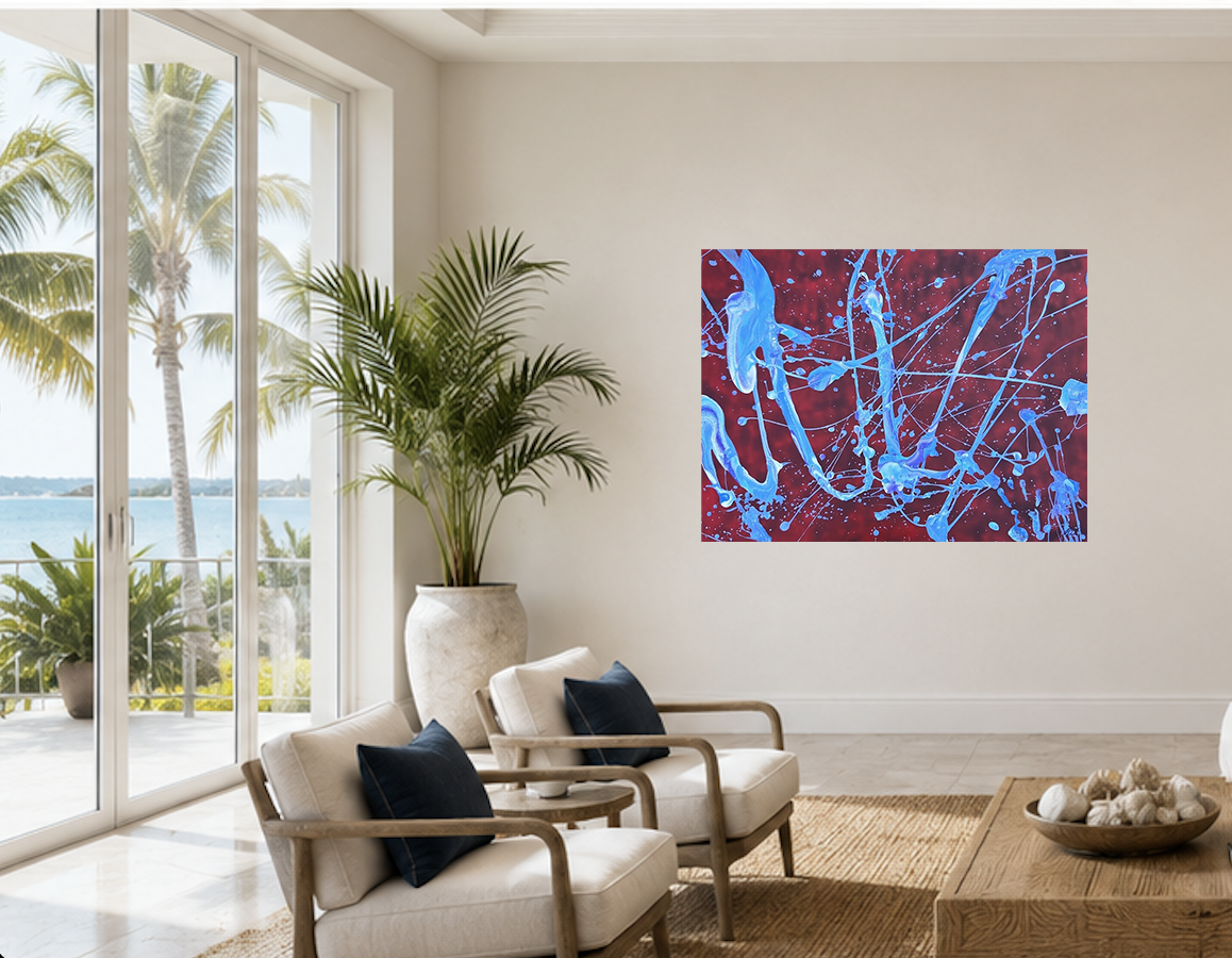 Rising Beyond-  Original Hand Painted 36” x 48” - One of a kind