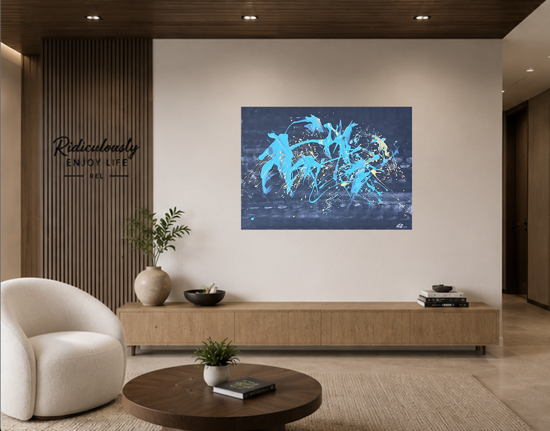 Uncontained - Original Hand Painted 36” x 48” - One of a kind