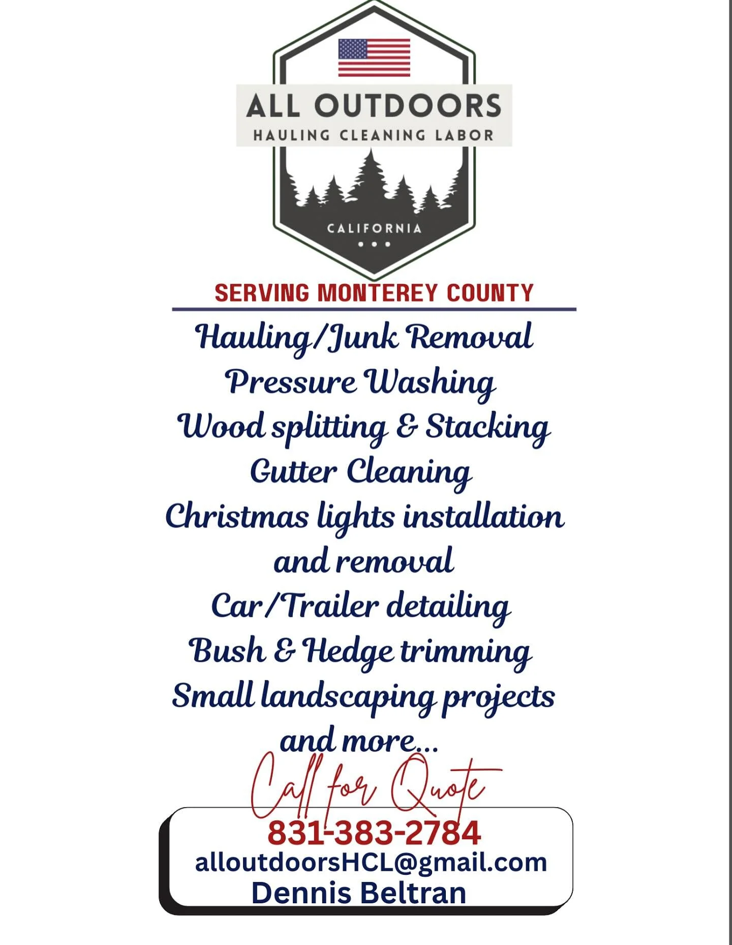 Call for your appointment today!