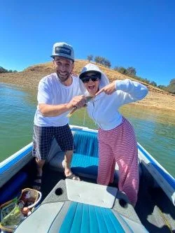 Dennis and Tamara Fishing at lake Nacimiento