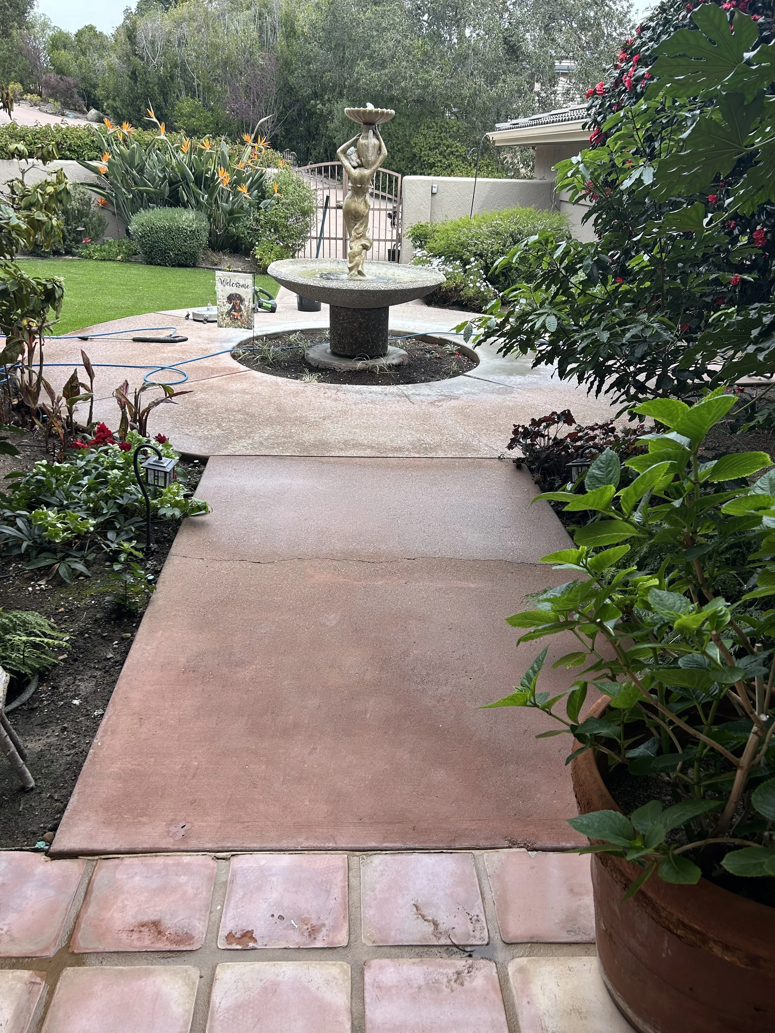 Pressure washing After