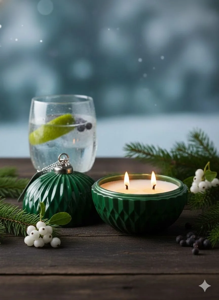 Arctic Currant - Holiday Scented Green Ornament Candle