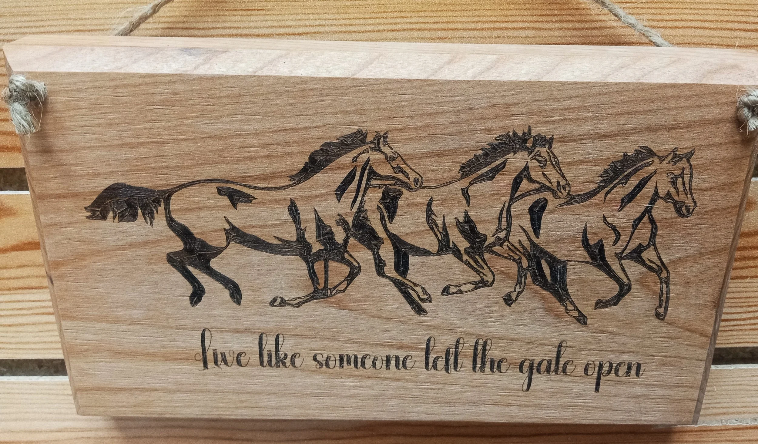 LIVE LIKE SOMEONE LEFT THE GATE OPEN RUNNING HORSES.jpg