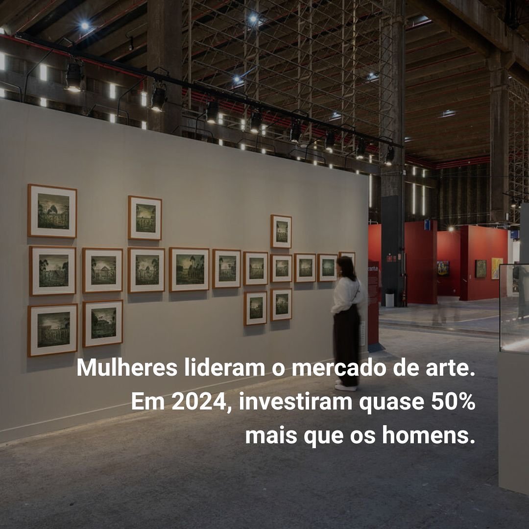 Mulheres est&atilde;o redefinindo o mercado de arte.
N&atilde;o apenas participam &mdash; lideram.

Segundo o Art Basel &amp; UBS Survey of Global Collecting 2025, colecionadoras de alta renda gastaram 46% mais em arte do que os homens em 2024. E ess
