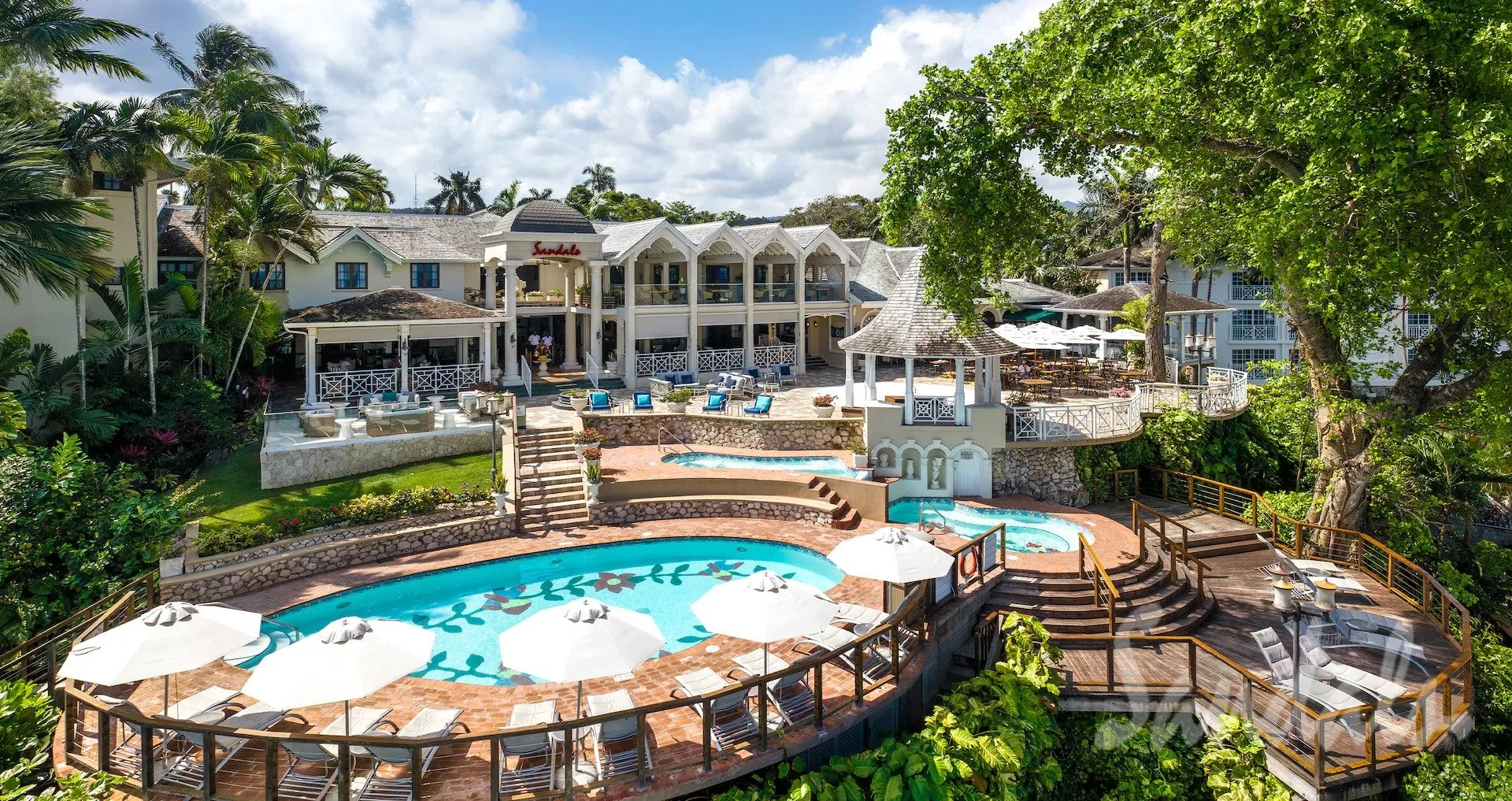 Sandals Royal Plantation colonial-style oceanview suites overlooking the Caribbean Sea, Ocho Rios, Jamaica