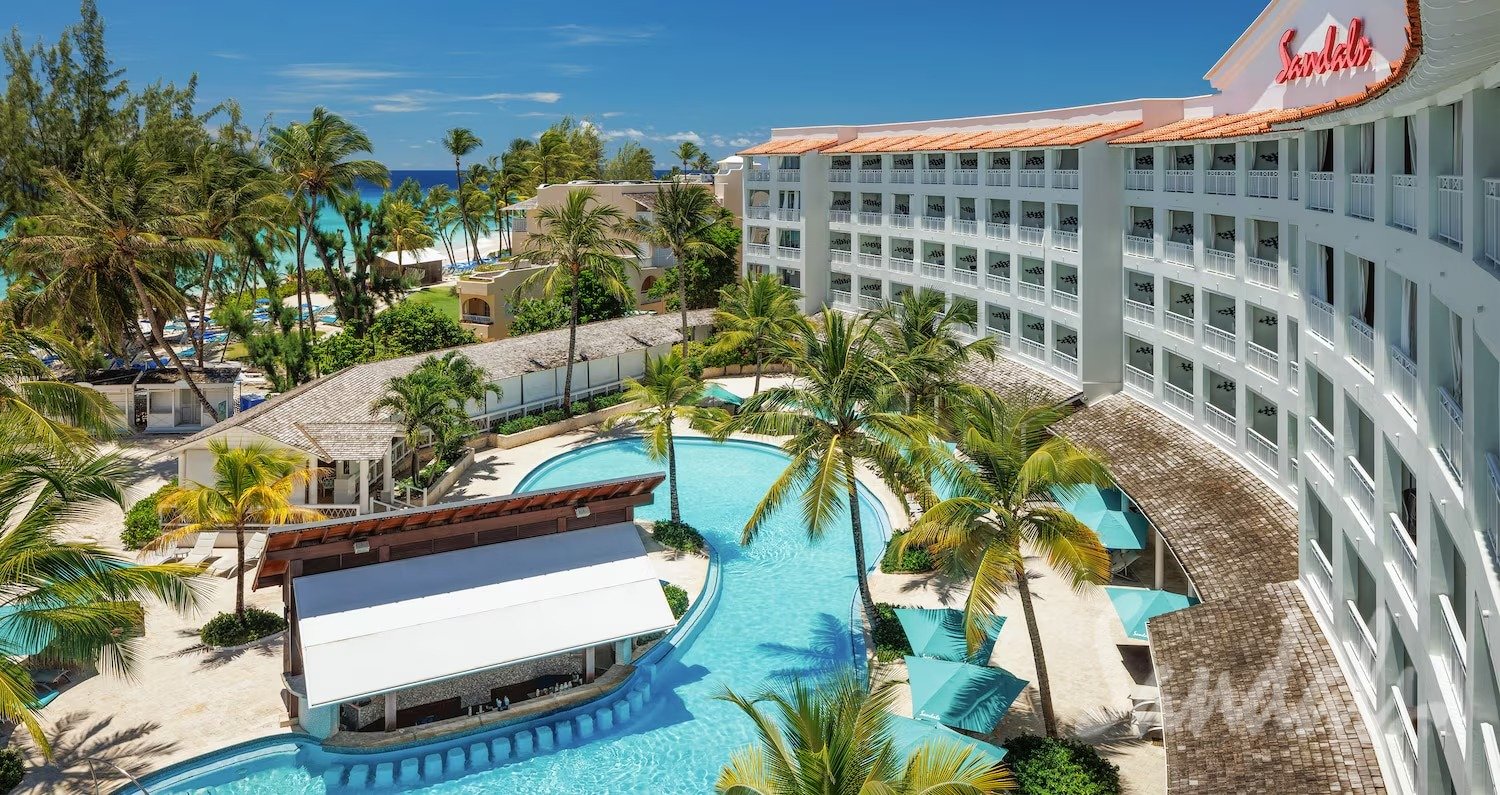 Sandals Barbados boutique resort on Dover Beach, St. Lawrence Gap, Barbados