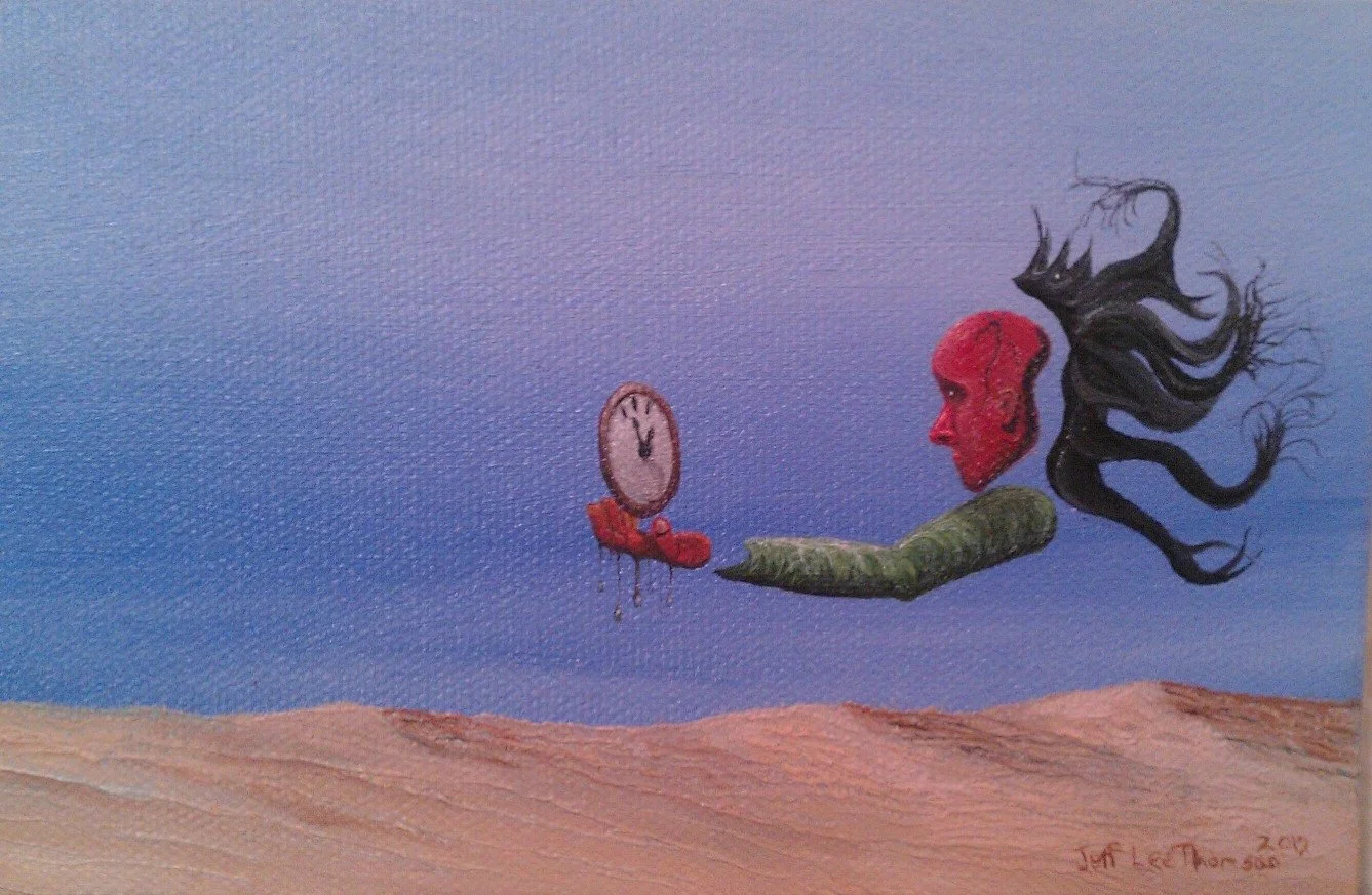 Sold "Suffering" Oil on canvas 4"x6" 2012