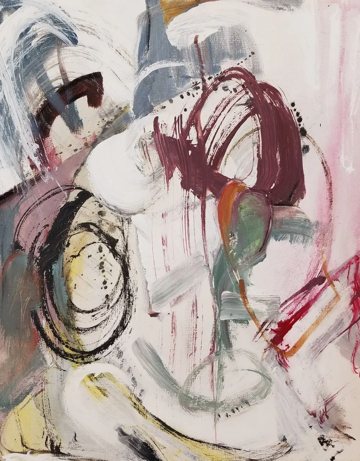 Sold "Change V" Acrylic on canvas.  18"x24" circa 2014