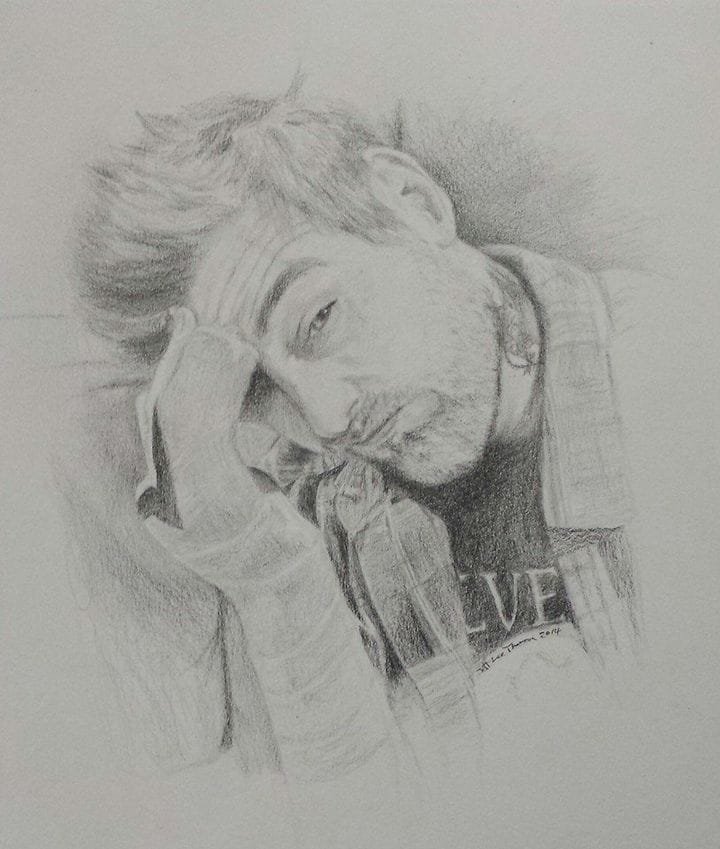 $200 "Noonans Block" Graphite on paper.9"x12" 2014. 