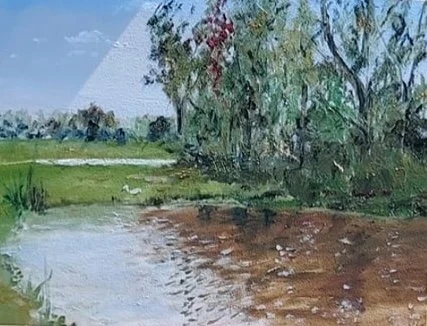 Sold Plein Air Old on board. 11" x14" 