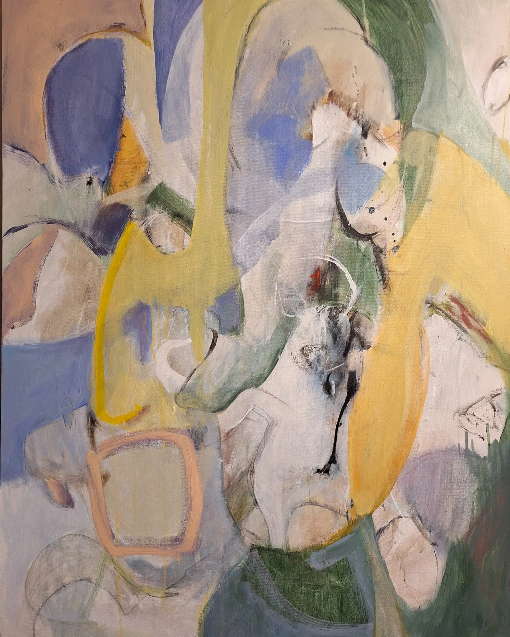 
$1,500 "Opportunity" Mixed media on gallery wrap canvas. 30"x40" 2024