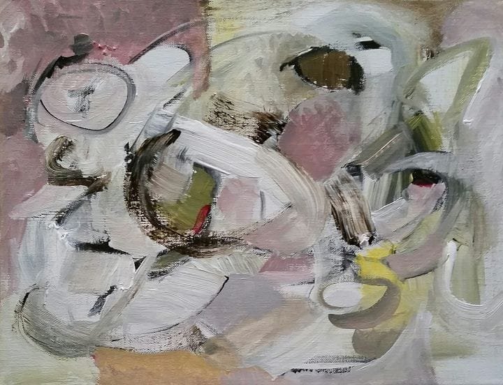 $200 "Separation of Self And The Fall. Acrylic on canvas. 11"x14" 2017