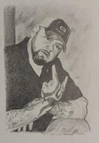 $200"Todd" graphite on paper . 3"x4"aprox. 2014