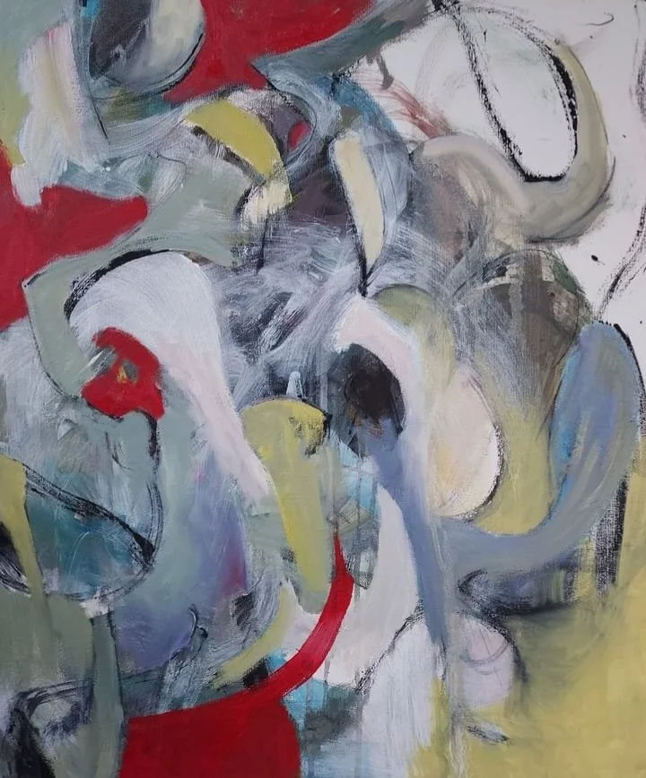 $700  "Untitled #8" Mixed media. 20"x24" 2020