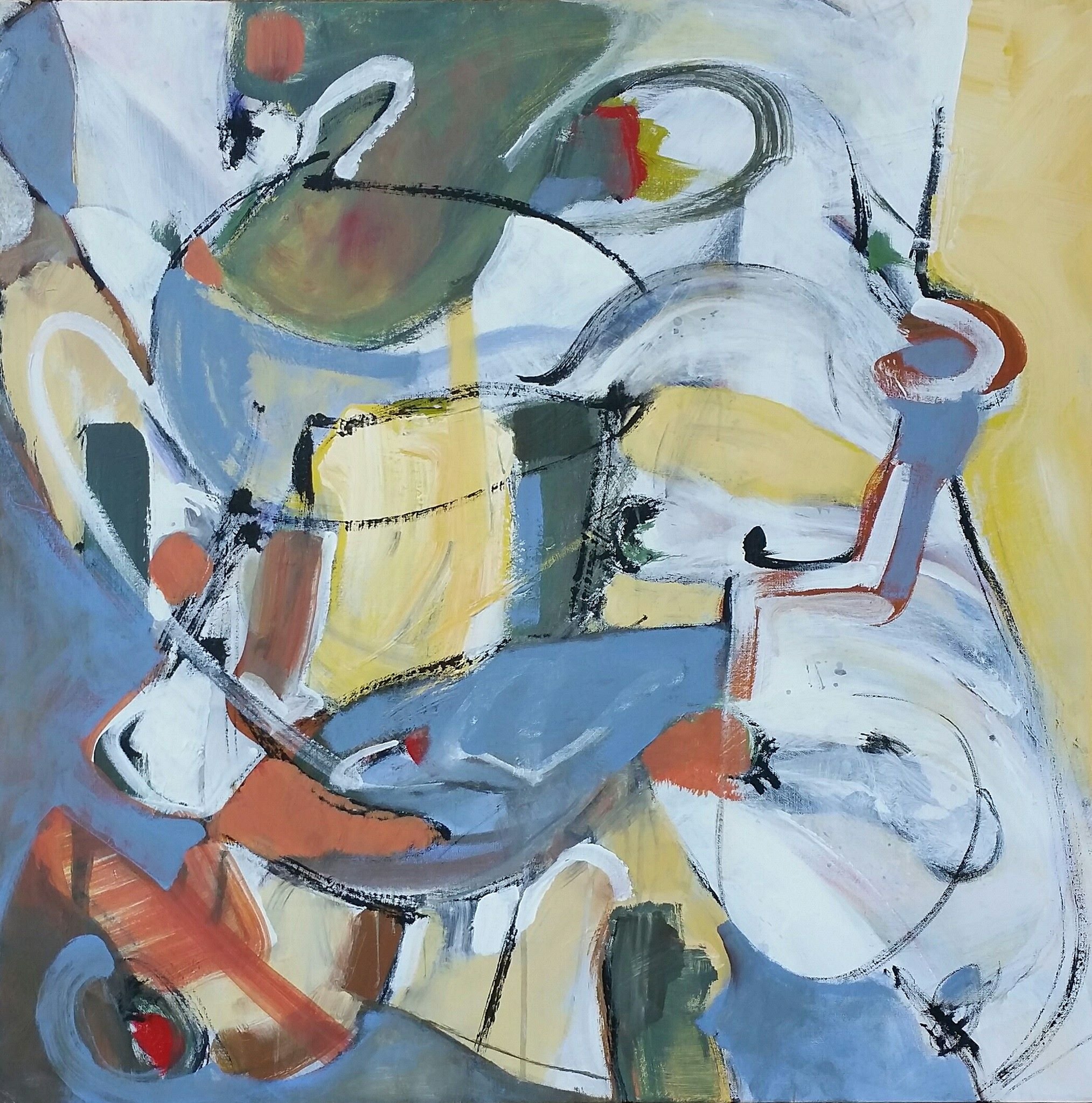 "Apology" Acrylic on gallery wrap canvas. 36"x36" 2016