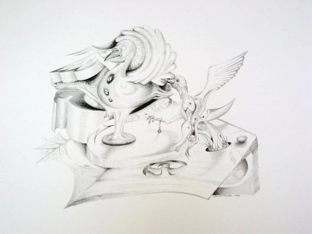 Sold "Birds" pencil on paper. 2009 