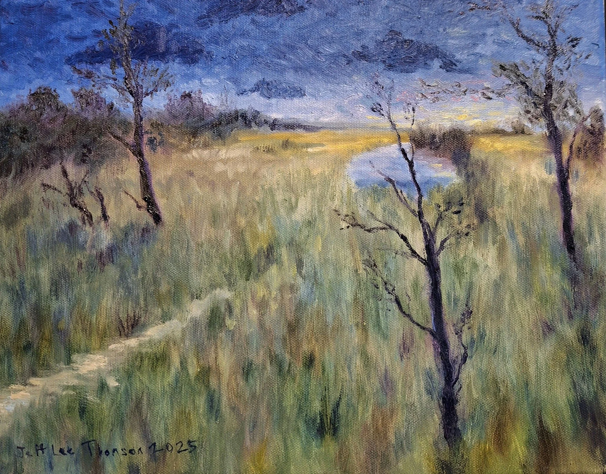 $350 "The Path" Oil on canvas. 11"x14" 2025