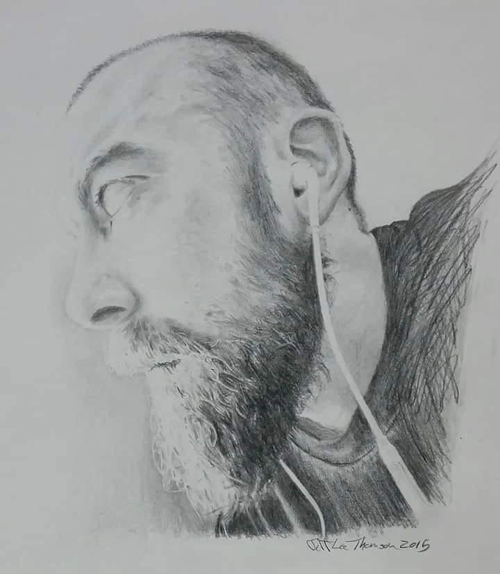 $200 "Jesse"  Graphite on paper. 8"x9" 2015