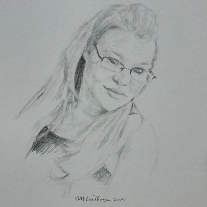 $150 "Liz" Graphite on paper. 4"x5" 2015