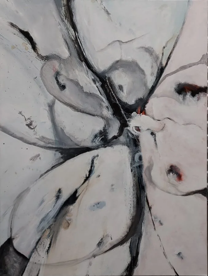 $2,000 "Desire" Mixed media on gallery wrap canvas. 36"x48" 2015