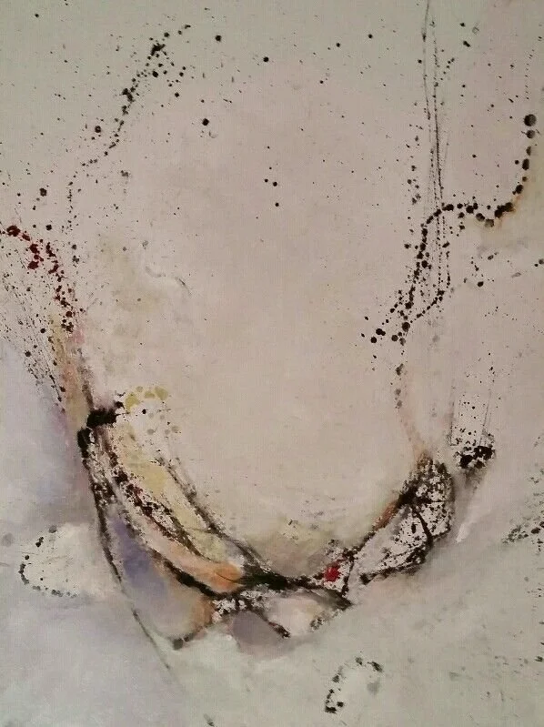 Sold "Of Desire" Mixed media on gallery wrap canvas. 18"x24" 2015